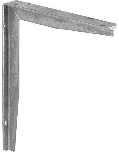 Gedotec Schwerlast-Konsole Metall Regalwinkel für Wandmontage - DURA | Regal-Träger 150 kg | Tiefe: 250 mm | Regalhalter Stahl feuerverzinkt | 1 Stück - Wandwinkel mit T-Profil für maximale Stabilität
