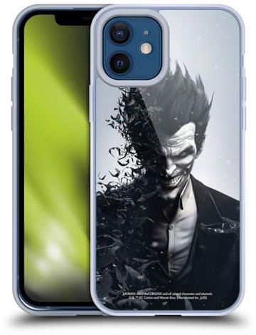 Head Case Designs Offizielle Batman Arkham Origins Joker Schluessel Kunst Gelhülle [Militärischer Schutzgrad] Kompatibel Mit Apple iPhone 12 / iPhone 12 Pro Und Kompatibel Mit MagSafe