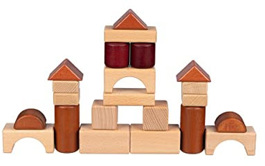 Goki 58450 Bausatz in Holzkiste bauspiele, braun