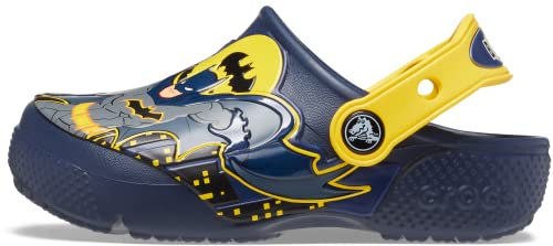 Crocs Unisex Kinder FL Batman Patch Clog K, Navy, 32/33 EU