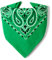 Karl Loven - Grün Bandana - Paisleymuster - 100% Baumwolle - Dicker Stoff - 20 Exklusivfarben