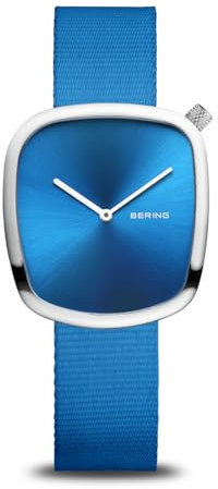 BERING Damen Analog Quarz Uhr mit Edelstahl Armband 18034-308