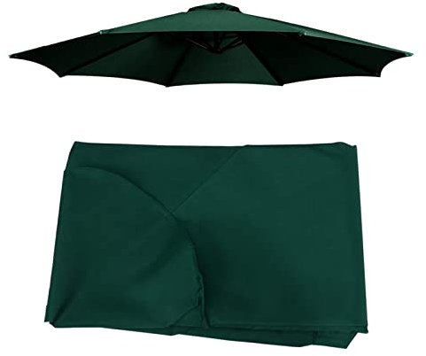 Intenst Toldo De Repuesto para Sombrilla De Patio, 3 M, 8 Varillas, Resistente Al Agua, para Exteriores, Duradera para Jardín, Patio, Patio Trasero, Piscina (Solo Toldo) (Color : Green)