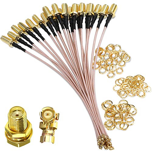 TUOLNK IPX auf SMA Kabel SMA Buchse auf U.FL IPX RG178 Koaxialkabel für GPS Modul Mini PCI UFL auf SMA Wifi Antennenverlängerungskabel 4inch (10cm) 5pcs
