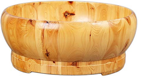 Baril de bain en cèdre pour spa pour pieds en bois, seau de fumigation, bol en mousse de lavage, bassin de pédicure, bain de pieds en bois massif, ménage, hôtel, cadeau de santé d'âge moyen et âgé