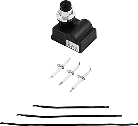 TS-IG3007 Ignitor Kit Ersatzteile für Pit Boss Memphis Ultimate 4-in-1 Pit Boss Grill Zubehör Push-Button Elektronischer Zünder mit 3 Elektroden Zündbrenner, 3 montierte Elektrodendrähte