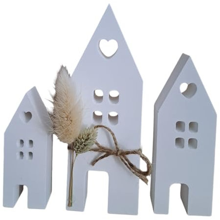 Lichthaus Häuser Set - Lichthäuschen - Dekohaus - Scandi Haus