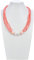 Cusstally Collana Gioielli 22mm Collana di Corallo Rosa con Perle Bianche nucleate coltivate 20 Pollici Regalo di Gioielli