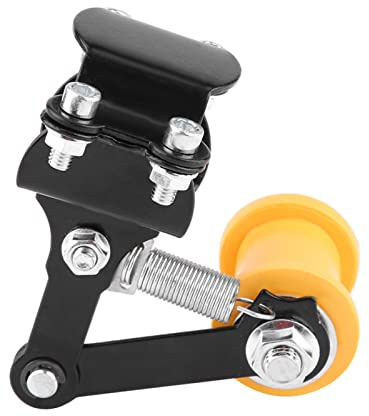 Tensor de Cadena, Tensor de Cadena de Ajuste Universal Perno en Rodillo Cadena de Ajuste de Motocicleta para Herramienta de Reparación de Motocicletas (Regulador de cadena/negro)