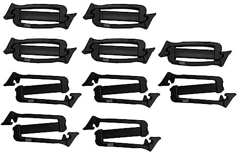 Folpus 10 -Haken-Gurtbandschnallen, Rucksack-Taschen-Clips, Gürtel-Clips, Gurtband, Verbindungsclips zum Wandern, EIN-/zweiseitig abnehmbar