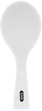 Hitefu Antihaftbeschichtete Reisschaufel – stehender Reislöffel aus Silikon – professioneller Kartoffelheber, hitzebeständiger Reiskocher Löffel (1 Packung, weiß)