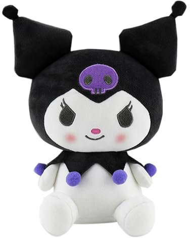Kuromi Plüsch Kuscheltier, 25cm Cartoon Plüschpuppe, Flauschiges Plüschtier, Weiches Stofftier Für Kinder, Geburtstagsgeschenke Dekoration