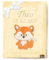 Be Mammy Personalisierte Babydecke mit 3D Applikation Warme Kuscheldecke mit Namen und Geburtsdatum; Perfektes Baby Geschenk; Blanket; Krabbeldecke BE20-280 (Gelb - Fuchs)