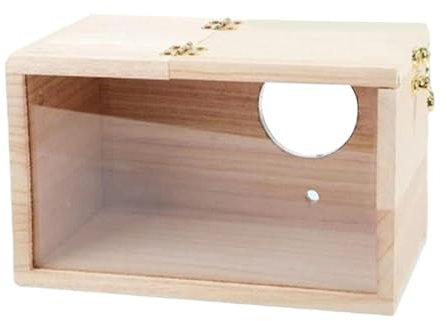 Folpus Vogelnistkasten, Sittich-Nistkasten, Paarungskasten, transparenter Brutkasten für Wellensittiche, 15cmx15cmx29.5cm