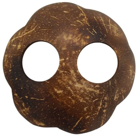 PANASIAM Coconut buckle, Flower, ∅ 7,5 cm