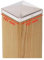 9 x PFOSTENKAPPE PYRAMIDE EDELSTAHL151 x 151 MM