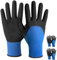 Velway 2 Paar Arbeitshandschuhe Mechaniker Handschuhe - Größe 9 Rutschfeste mit Nitril-Beschichtete Gartenhandschuhe Leichte Montagehandschuhe Atmungsaktive Handschuhe Damen Herren