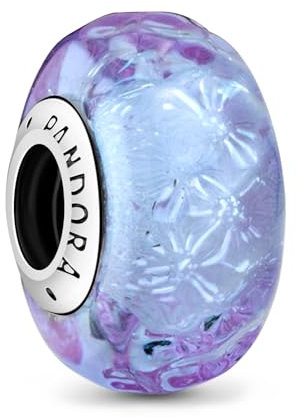 Ruaidhra Charms Glas, Blau Anhänger für Armbänder, Bead Charms für Damen, Silber, Sicherheitskette, Moments