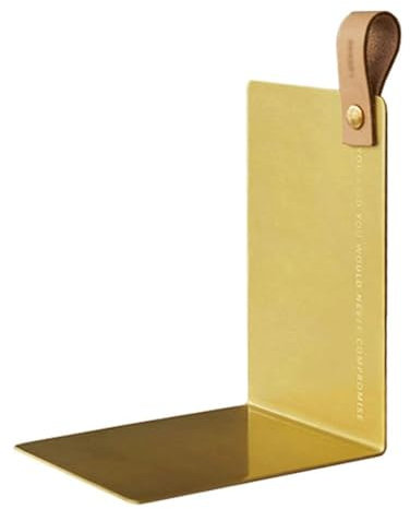 YTGHBIML cale Livres Serre-Livres Luxueux en Laiton décoratif avec poignée en Cuir Tenir des Livres Livre personnalité Tenir des Livres 1 Paire Bouchons de Livre Cadeau