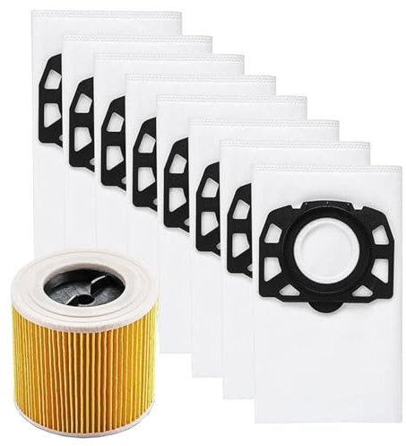 GHJ567RE KFI 357 Sacs d'aspirateur for karcher WD2 Plus / WD3 / WD3 / SE 4001 / SE 4002/aspirateur Sec 2.863-314.0