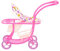 JOINPAYA Babyspielzeug Spielzeug Baby Puppenwagen Für Kinderwagen Mit Wagenkette Ideal Für Rollenspiele Geeignet Für Puppen Bis Stabiler Klappbuggy Ab 3 Jahren Fördert Die Fantasie Und Motorik