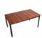 Gartentisch Holztisch 150x90x74 cm Gartenmöbel Aluminium Gestell Esstisch Nr. 87 Braun Neu
