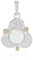 Cavill Welo Opal Anhänger 925 Sterling Silber 14K Gold Akzent | Eleganter Schmuck mit Äthiopischem Opal | Luxuriöser Silberanhänger für Damen | Schillernder Opal Schmuck für Alltag und Anlässe