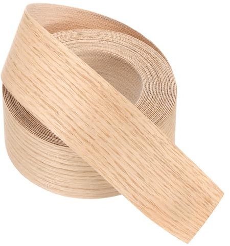 PATIKIL Rotkern-Kantenumleimer Selbstklebend, 51mm x 7.62m Klebeleisten Selbstklebend Flexibles Kantenband Kantenumleimer mit Schmelzkleber für Möbelrestaurierung