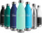 Edelstahl Trinkflasche 1L, Thermosflasche BPA-Frei, Wasserflasche Kohlensäure Geeignet, Auslaufsicher Doppelwandig Thermoskanne, Wasserflasch für Fitness, Laufen, Büro, Kinder, Erwachsene, Camping