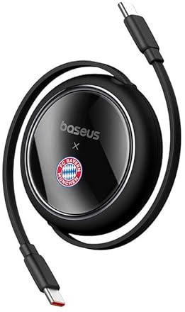 Einziehbares USB-C Ladekabel 100W Mini von Baseus FC Bayern