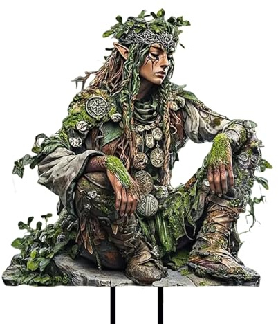 Generisch Gartenfiguren Für Draußen Wetterfest, Gartenstäbe Frühlingsdeko, Blumentopf 2D Acryl-Feenstäbe, Gartendeko Figuren, Rasendekoration Terrasse Garten & Wohnzimmer