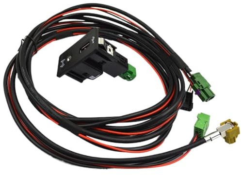 JQVDE Fit For VW Golf 7 MK7 VII Fit For Passat B8 CarPlay Media USB AUX Switch MIB2 MDI USB AMI Adapter socket Socket 5Q0035726E 5Q0 035 726 E(USB)