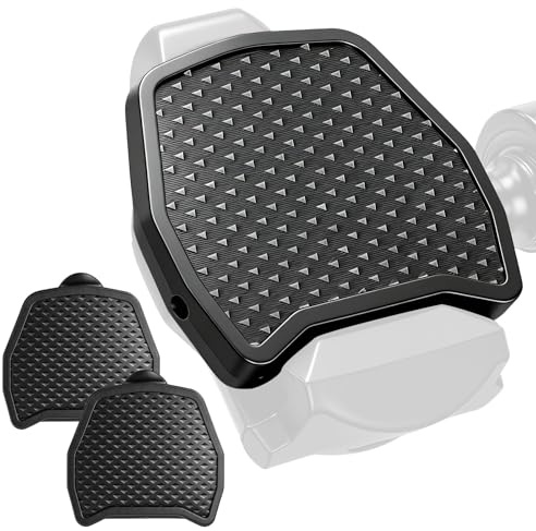 2er Set Pedal Plate für Shimano SPD-SL, Wandelt Klickpedale in leichte & rutschfeste Flat Pedals um, Einfache Montage ohne Werkzeug