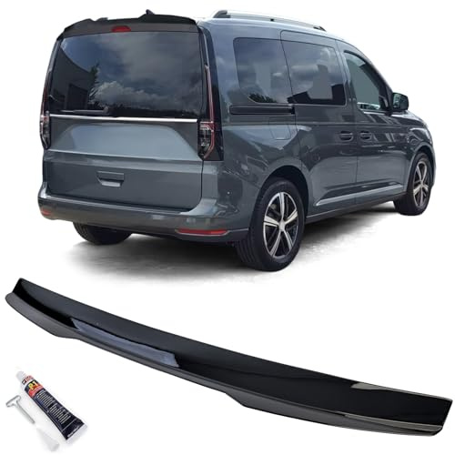 Dach Heckspoiler Schwarz Glanz passend für VW Caddy V SB ab 2020