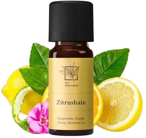 Von Wiesenthal Duftöl Zitrushain – 10 ml Raumduft mit Bergamotte, Zitrone & Orange – Naturreines ätherisches Duftöl – Hergestellt in Österreich
