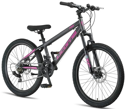 Licorne Bike Thunder Premium Mountainbike in 20, 24, 26, 27.5 und 29 Zoll Fahrrad für Mädchen Jungen Herren und Damen Discbremse