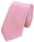 Fabio Farini - einfarbige elegante Unicolor Krawatten für Herren - 6cm/8cm zur Auswahl Rosa Schmal (6cm)