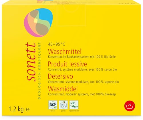Sonett Bio Waschmittel Pulver Konzentrat 4095C (2 x 1,20 kg)