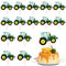 Amosfun 42 StüCk Baustellen Cupcake Topper, Traktor Kuchen Deko, Kinder Geburtstag Party Picks, GrüN, Papier, Geeignet FüR Verschiedene AnläSse Wie Kinderpartys, Geburtstage, Duschen Und Hochzeiten