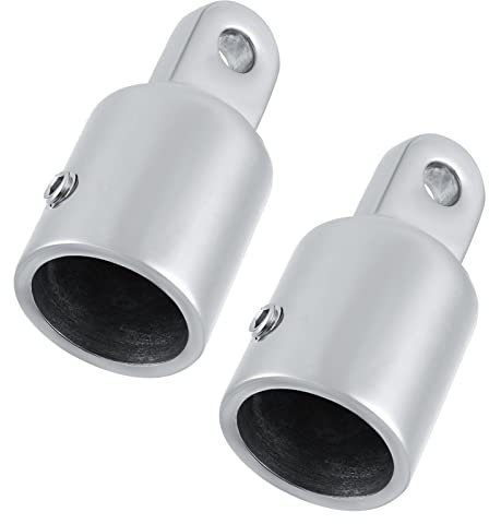 HSEAMALL Bimini Top Eye End Cap Passend für OD Rundrohre, Edelstahl Heavy Duty Boot Bimini Top Caps Canopy Fittings für Marine Hardware (22mm-2 PCS)