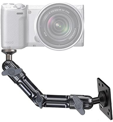 Support mural pour appareil photo, caméscope, support de fixation pour trépied photo, bras en métal, CCTV, plafond, vis en aluminium