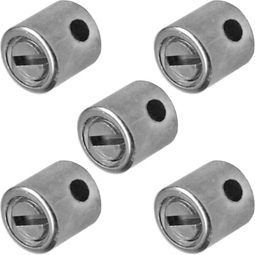cyclingcolors Serre Câble, 5.5mm x 5mm, Lot de 5 Argent