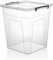 Easy Shopping® Clear Plastic Storage Box Lid Clip Locking Office Home Kitchen Food Container Multi-Purpose (15L Deep Container)