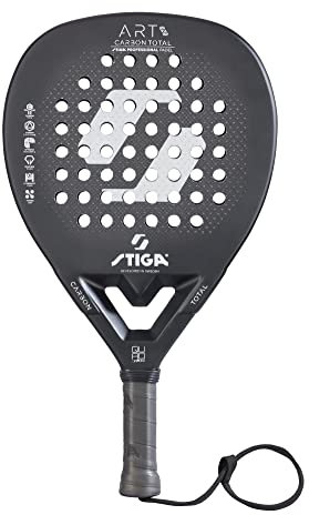 STIGA Raqueta de Pádel Premium Art Quad Diamond, de Fibra de Carbono con Mayor Sweetspot, Nivel Avanzado
