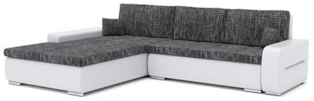 Sofini Ecksofa toronto240200_dostawa mit Schlaffunktion! Eckcouch mit Bettkästen! Best Ecksofa! Hit!! (Lawa 17+ Soft 17 Links), Länge: 240 cm, Breite: 200 cm, Höhe: 85 cm