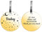 HooAMI Hundemarke mit Gravur,Runden Hundemarke Personalisiert Dog Tag mit Gravur Namensschilder Adressanhänger Hund für Hunde und Katzen(Gold,S)