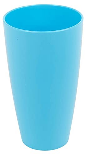 URBN-CHEF 6 Pcs Unbreakable Reusable Coloured Plastic Tall Drinking Cups Party Tableware (Blue)