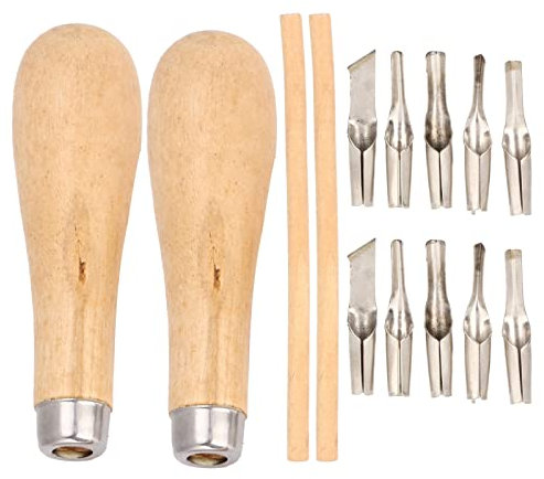 Lwuey Set de Tallado en Madera, Kit Cuchillos Tallar Expertos Principiantes Juego Herramientas Talla Cinceles Acero Carbono Mangos Carpintero Conjunto Gubias Palma Bricolaje Formones Linoleo Gancho