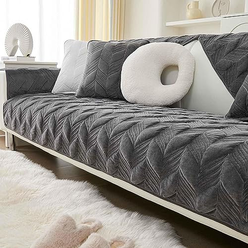 YWQJL Sofa überzug Ecksofa Samt Sofabezug L Form Couch Wurfdecke Eckcouch 3/2 Sitzer Sofaschutz Schonbezug Sofaschoner Sofabezüge rutschfest Hund Katze,#1-70x70cm