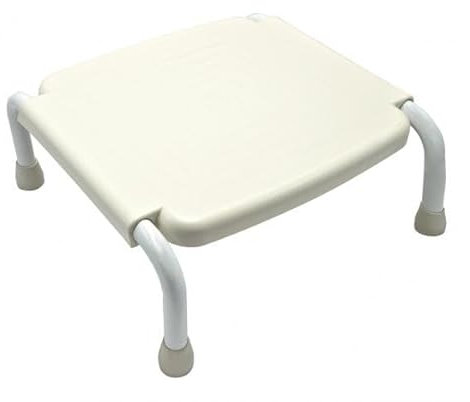 Pflegehome24® Badewannen Trittstufe Einstiegshilfe - Wannenstufe Hocker, weiß